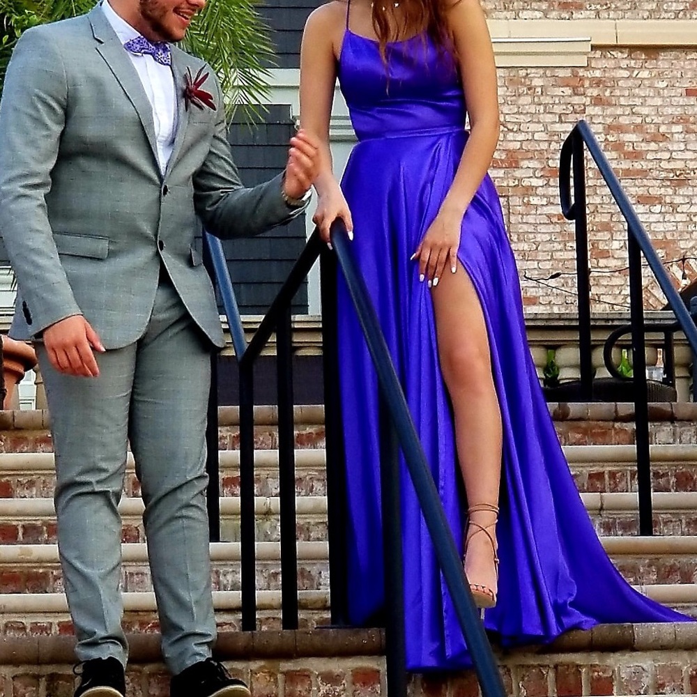 sherri hill 51631 purple dress